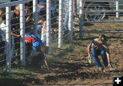 Scrambling. Photo by Dawn Ballou, Pinedale Online.