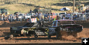 Tire destruction. Photo by Dawn Ballou, Pinedale Online.