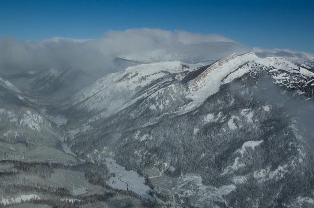 Wyoming Range. Photo by Rita Donham, Wyoming Aero Photo.