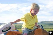 Starting em young. Photo by Megan Rawlins, Pinedale Roundup.