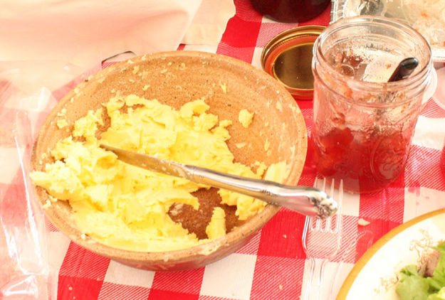 Homemade butter and jelly. Photo by Dawn Ballou, Pinedale Online.