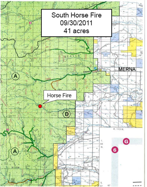 South Horse Fire. Photo by Bridger-Teton National Forest.