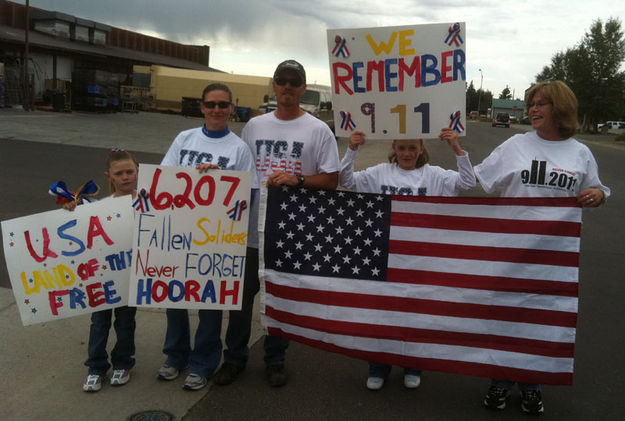 Remembering 9-11. Photo by Robin Schamber, Sublette 4-H.