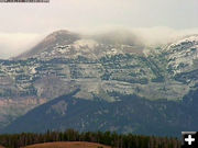 First snow. Photo by Bondurant Webcam.