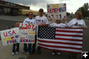 Remembering 9-11. Photo by Robin Schamber, Sublette 4-H.