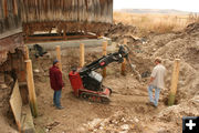 Cellar work. Photo by Dawn Ballou, Pinedale Online.