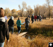 Going to the island. Photo by Dawn Ballou, Pinedale Online.