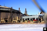 Compressor station explosion. Photo by Travis Pearson, Pinedale Roundup.