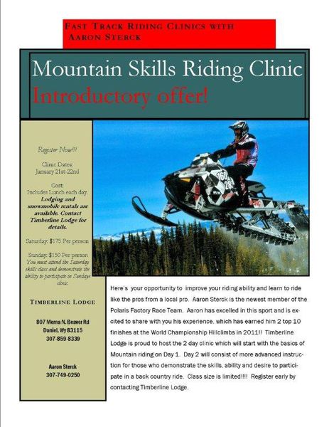 Riding Clinic. Photo by Timberline Lodge.