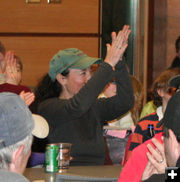 Winning bid. Photo by Dawn Ballou, Pinedale Online.