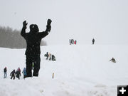 Sledding. Photo by Dawn Ballou, Pinedale Online.