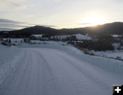 Snowy road. Photo by Bill Winney.