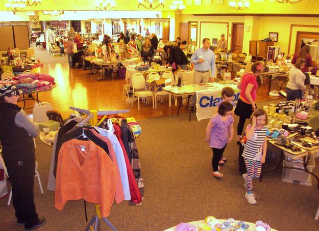 Indoor Garage & Crafts Sale. Photo by Frank Morrison.