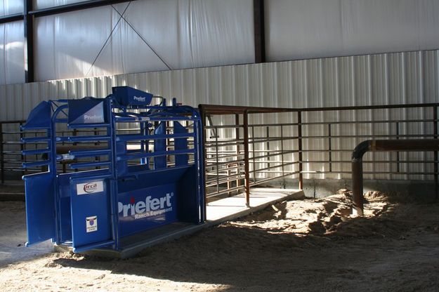 Roping Chute. Photo by Carie Whitman, Crossfire Arena.