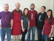 2012 WAS Shirts & Aprons. Photo by Wyoming Archaeological Society.