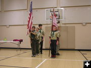 Color Guard. Photo by Robert Lenz, Scoutmaster, Troop 1.