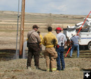 Hosing pole. Photo by Dawn Ballou, Pinedale Online.