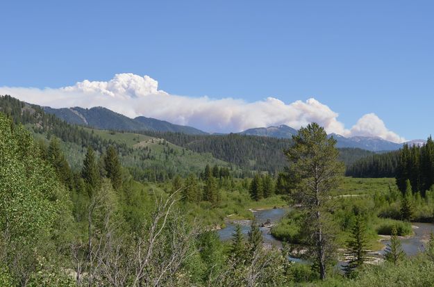 West side fire view. Photo by Ken Tanner.