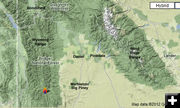 Fire area proximity map. Photo by Pinedale Online.