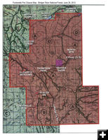 Closure Map. Photo by Pinedale Online.