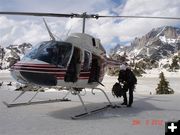 Retrieving camp gear. Photo by Tony Chambers, Tip Top Search & Rescue.