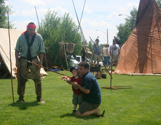 Kids games. Photo by Clint Gilchrist, Pinedale Online.