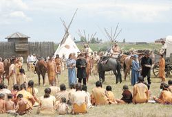 Green River Rendezvous Pageant. Photo by Mark Brenden, Sublette Examiner.