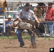 Calf Roping. Photo by Pinedale Online.