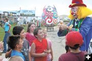 Clowning around. Photo by Mark Brenden, Sublette Examiner.