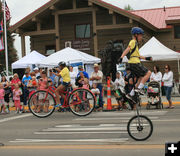 Big and little bikes. Photo by Dawn Ballou, Pinedale Online.