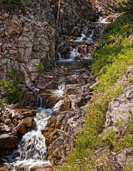 Tumbling water. Photo by Dave Bell.