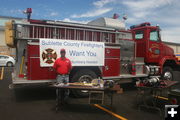 Sublette Firefighters. Photo by Dawn Ballou, Pinedale Online.