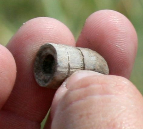 Civil War era bullet. Photo by Dawn Ballou, Pinedale Online.