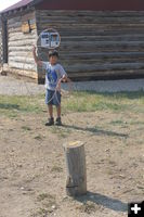 Ready to throw. Photo by Dawn Ballou, Pinedale Online.