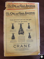 1928 Oil & Gas Journals. Photo by Dawn Ballou, Pinedale Online.