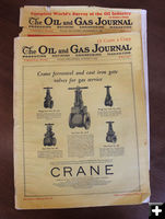 1928 Oil & Gas Journals. Photo by Dawn Ballou, Pinedale Online.