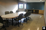 Smaller conference room. Photo by Dawn Ballou, Pinedale Online.