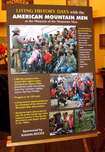 Living History Days poster. Photo by Dawn Ballou, Pinedale Online.