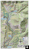 Ski trail map. Photo by Sublette County Rec Board.