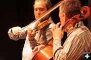 David and Mark. Photo by Tim Ruland, Pinedale Fine Arts Council.