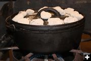 Dutch Oven Cooking. Photo by Dawn Ballou, Pinedale Online.