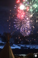 Rendezvous Fireworks. Photo by Dawn Ballou, Pinedale Online.