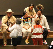 After the show. Photo by Dawn Ballou, Pinedale Online.