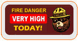 Very High Fire Danger. Photo by U.S. Forest Service.