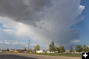 Cloud over Marbleton. Photo by Dawn Ballou, Pinedale Online.