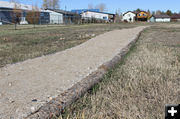 Raised pathway. Photo by Dawn Ballou, Pinedale Online.