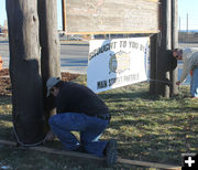 Main Street banner. Photo by Dawn Ballou, Pinedale Online.