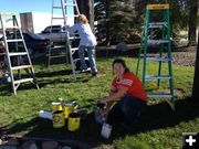 Ready to paint. Photo by Jeanne Brown.