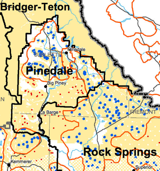 Enlarged Map. Photo by Bureau of Land Management.