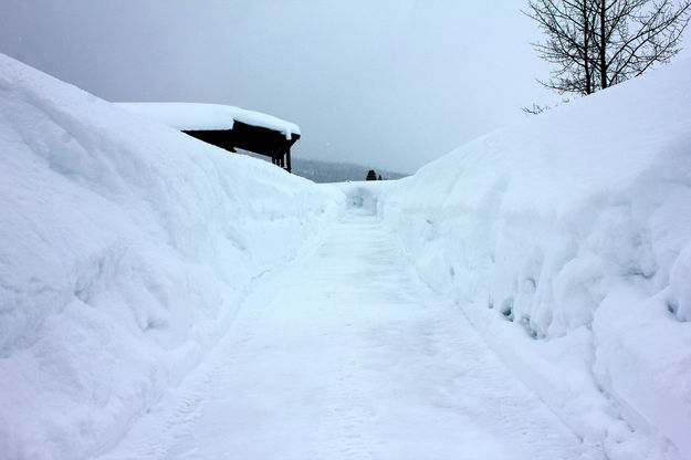 Deep snow. Photo by Kendall Valley Lodge.